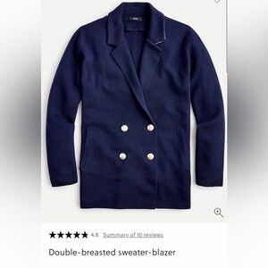 J.Crew double breasted sweater blazer